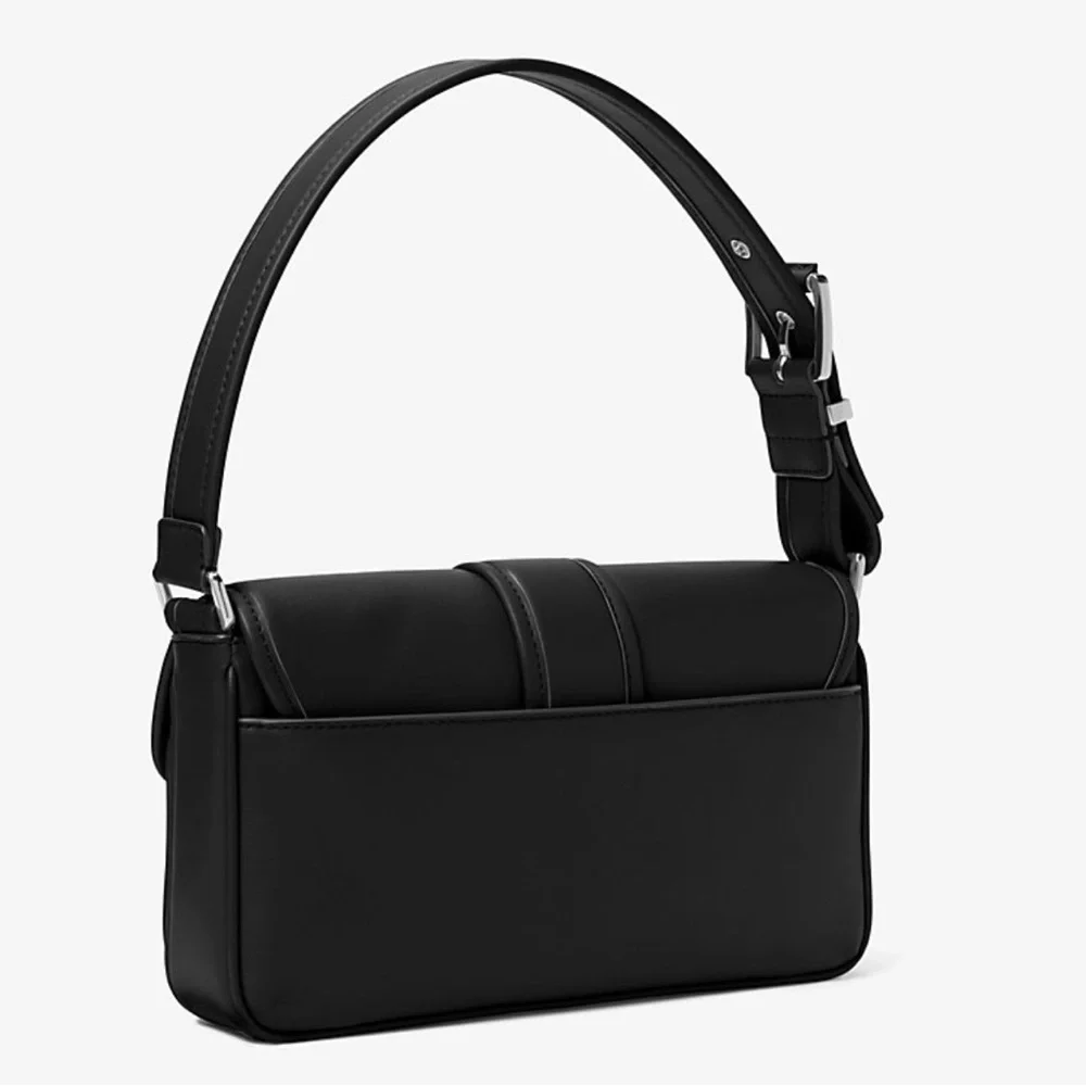 NEW NWT MICHAEL MICHAEL KORS Colby Medium Leather Shoulder Black Bag